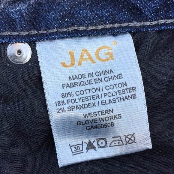 JAG low rise flare leg, dark blue silver grommets - Picture 8 of 8